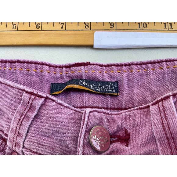 Lee Shapetastic Hidden Hold Woman’s Pink Rose Pants Size 10 With Ankle Zippers - Picture 13 of 14